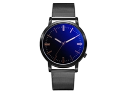 Reloj De Pulsera De Cuarzo Sencillo De Aleación Para Hombre Con Decoración Negra.