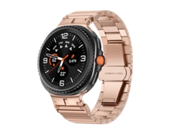 Correa para Samsung Galaxy Watch 8/8 Classic - Acero inoxidable con unión clásica de bambú