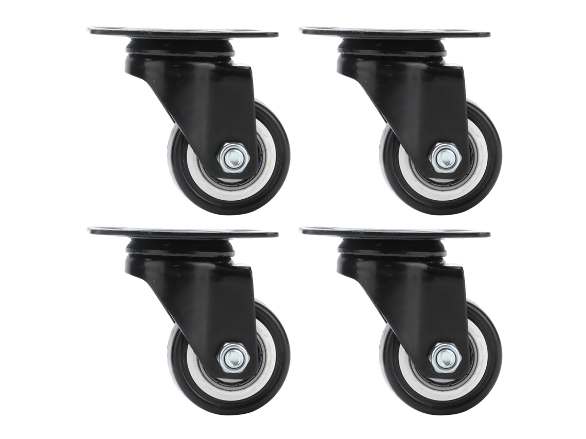 4 Ruedas Universales De 1,5 Pulgadas Con Rotación De 360°, Resistentes Y Silenciosas, Ideales Para Carros Y Sillas De