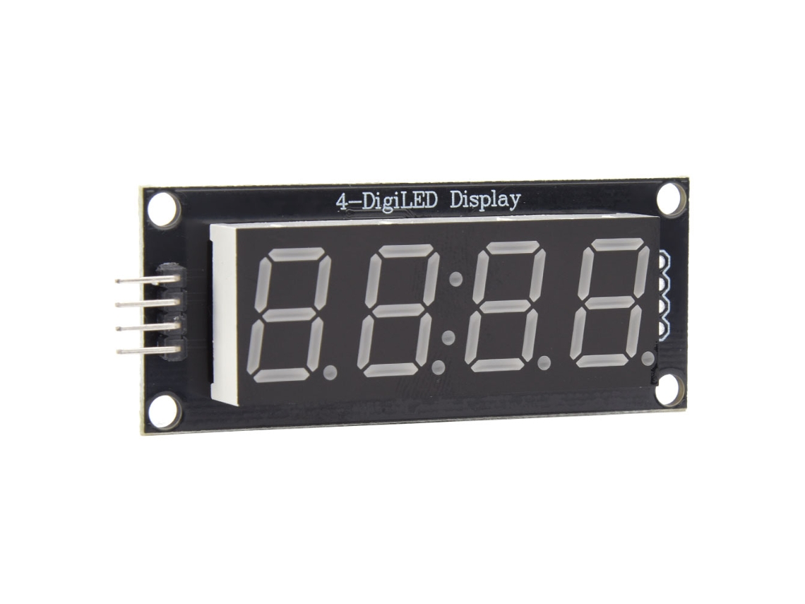 Módulo de tubo LED de 7 segmentos y 4 dígitos 2026as para Arduino con biblioteca Tm1637.h (azul)