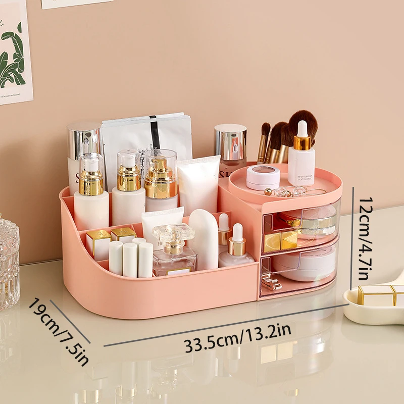 Caja organizadora de cosméticos MDUG con cajones para encimera y cuidado de la piel.