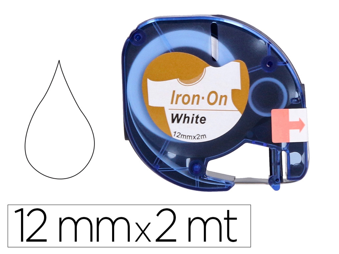Cinta Q-CONNECT 12Mm X 2Mt Negro-Blanco Para Ropa Para Maquina Letratag