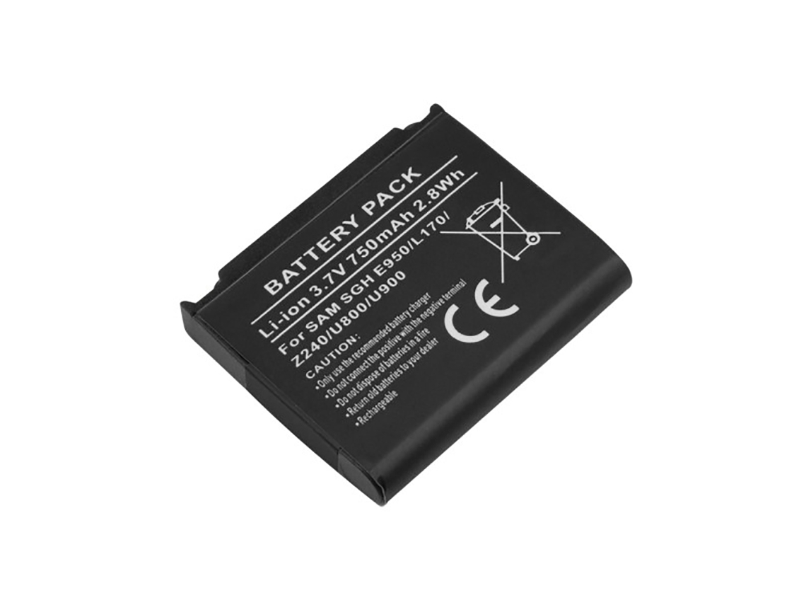 Batería de iones de litio Samsung SGH E950 L170 Z240 U800 U900 de 3,7 V, 1200 mAh y 4,4 Wh. Notificar.