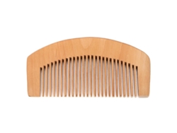 Peine de madera de durazno con dientes finos para masaje de cabeza, cuidado del cabello, barba y bigote, antiestático. Tienda Jinyubo