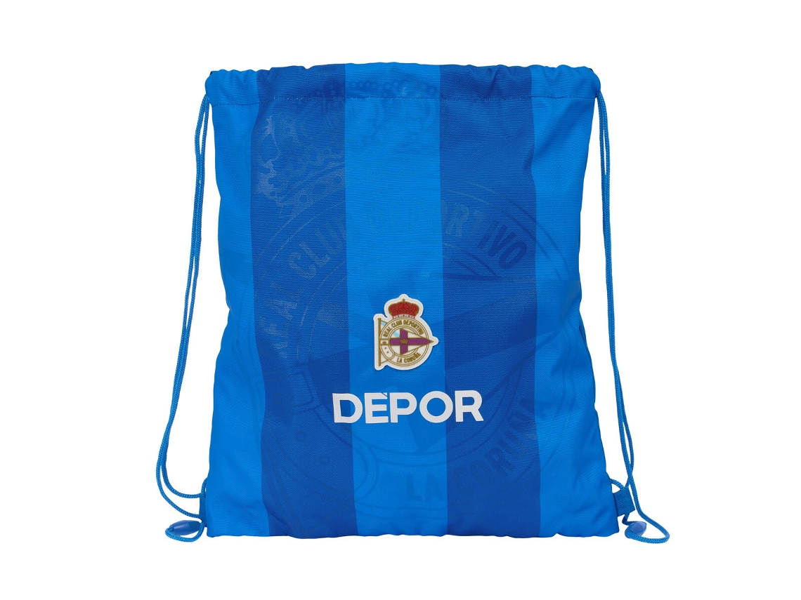 Bolsa Mochila con Cuerdas R. C. DEPORTIVO DE LA CORUÑA Azul 35 x 40 x 1 cm