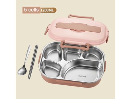 Fiambrera Bento a prueba de fugas para adultos - Fiambrera y vajilla y bolsa-1.2L LUUCOZK