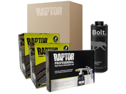 Conjunto 2 Pinturas + Pistola Pro + Disolvente DISPIVAL Raptor 2K Kit Negro (4 L)