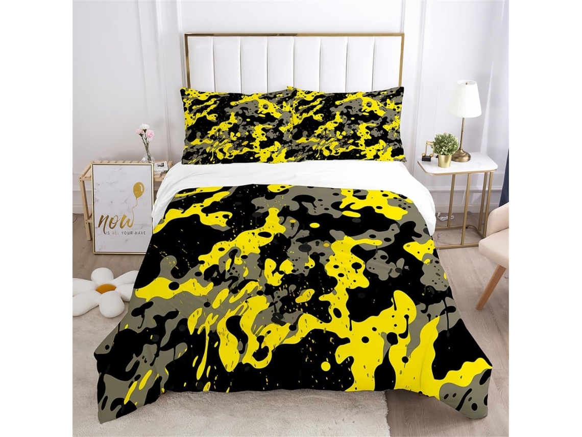 Juego Ropa Cama Estampado Funda Nórdica Almohada Juego Piezas Material Microfibra Color Niños 240x260 Cm