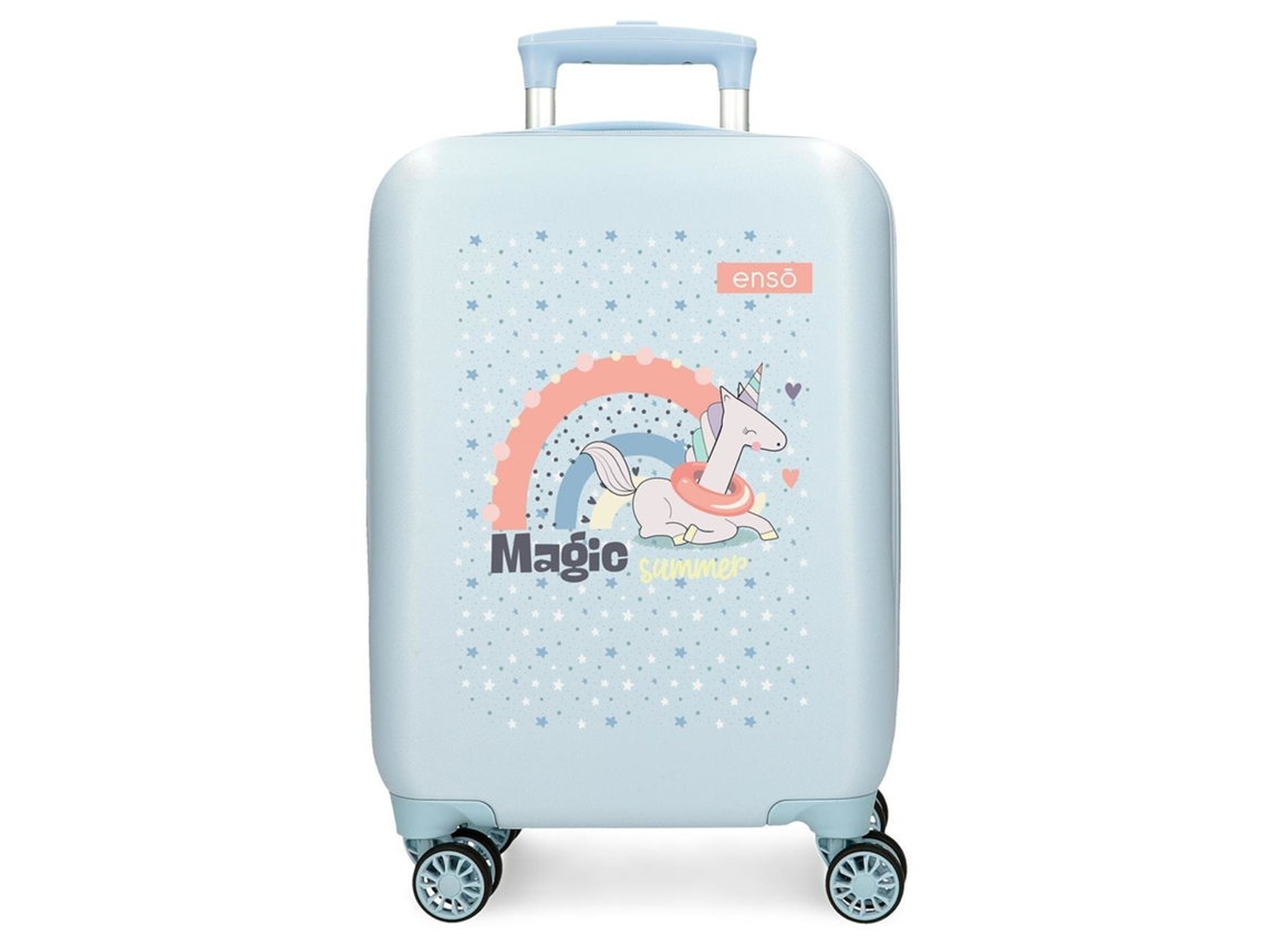 Enso Maleta De Cabina Abs Rígida Enso Magic Summer Azul