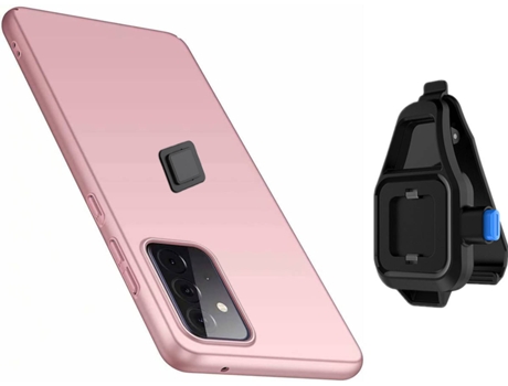 Funda OPPO Reno6 5G Turtleshell Rígida con Soporte de Cintura Rosa
