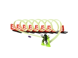 Pista Coches Juguete Luces Coche Incluido 3-6 Años Verde Rojo