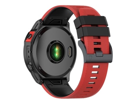 Correa de Silicona bicolor para Garmin Descent G1/Forerunner 935/Forerunner 945 - rojo/negro