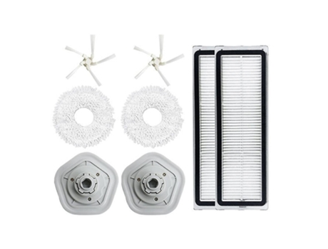Para aspirador de pó dreame w10, esfregão, suporte, pano, filtro, escova lateral