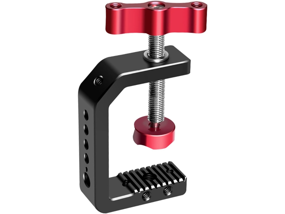 Soporte De Escritorio Multifuncional En Forma De C Para Fotografía Y Videografía Con Orificios Para Tornillos De 1/4" Y 3/8".