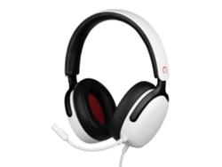 Auriculares con cable Konix para gamers Nexus Nintendo Switch 2 (altavoces de 40 mm, micrófono, conector de 3,5 mm), color blanco