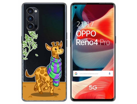 Carcasa Oppo Reno 4 Pro 5G TUMUNDOSMARTPHONE Dibujos Transparente Multicolor