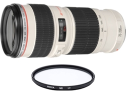 Objetivo CANON EF 70-200mm F4L USM + HOYA UX UV 67mm Filtro