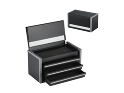 Mini Caja de Herramientas de Acero con 3 Cajones y Cierre Automático Tekmaquinas