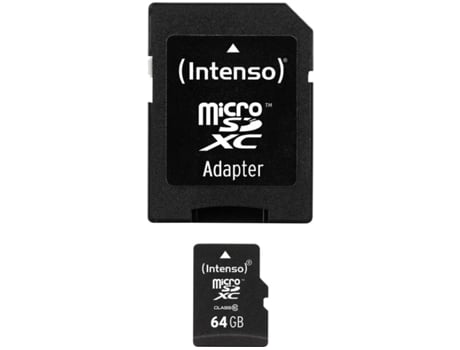 Tarjeta de Memoria INTENSO 64GB MicroSDHC