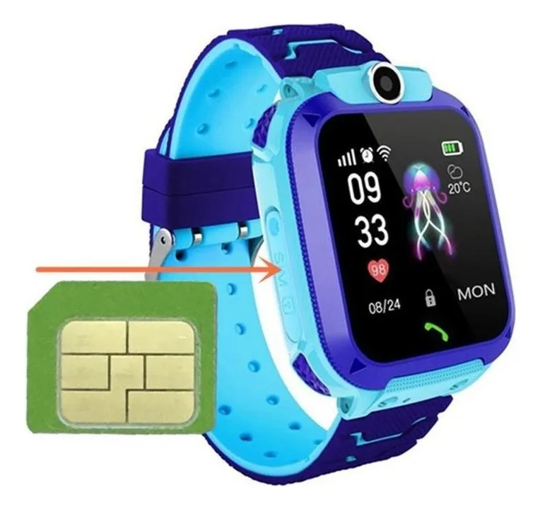 Reloj inteligente Q12 Sos para niños con imagen de C Vayotoy