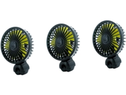 Ventilador Elétrico Portátil Para Carro, Conjunto De 3 Peças, Para Banco Traseiro, Com Usb