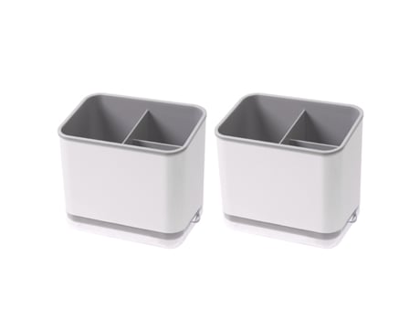 2 estantes para vajilla cuchillos tenedores cucharas escurreplatos estantes de almacenamiento para cocina y baño plástico PP ZMDECQNA