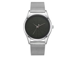 Reloj De Pulsera De Moda Para Mujer Con Correa De Malla Y Esfera Verde Brillante.
