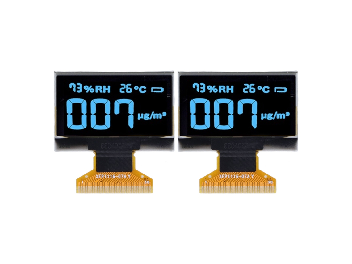 2 Módulos De Pantalla Oled De 1,3 Pulgadas Con Resolución De 128x64, Ch1106, 30 Pines, Mra103-1 (azul)