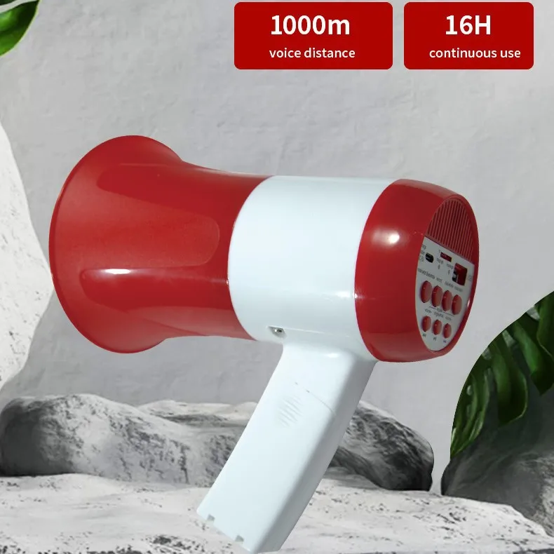 Megáfono Portátil De Alta Potencia De 100 W Con Batería De Litio Para Vendedores Ambulantes.