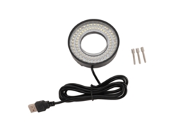 Anillo De Luz Led Para Microscopio, 72 Led, Temperatura De Color Ajustable De 6500k A 7500k, Fuente De Luz Usb De 5v.