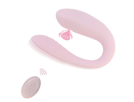 Vibrador portátil de succión de 10 frecuencias con control remoto inalámbrico para mujeres (rosa) YIZHOOD