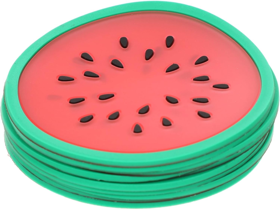 Juego De 10 Posavasos De Silicona Con Forma De Fruta Y Colores