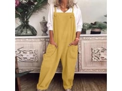 2026-monos Cortos Para Mujer De Algodón Y Lino Oversize Con Bolsillos Casual Jumpsuit