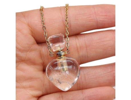Collar retro para mujeres lapiseta natural lazuli en forma de perfume de perfume colgante de alta calidad essenti