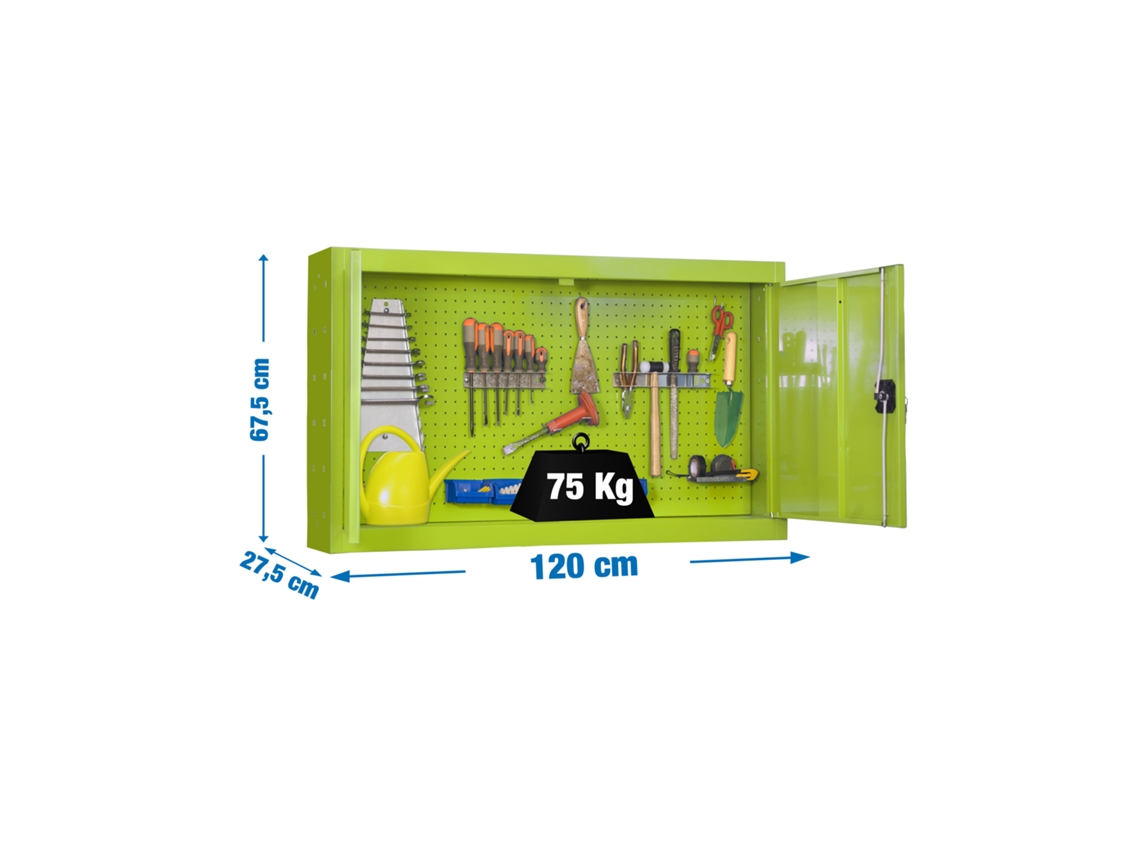 Armario metalico Cabinet Tools Mon. 650x1200mm Verde