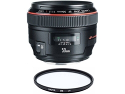 Objetivo CANON EF 50mm F1.2L USM + HOYA UX UV 72mm Filtro