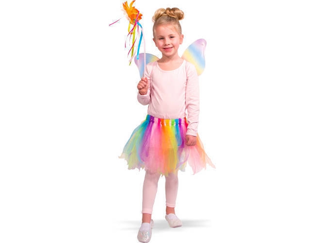 Disfraz de Niña MAX BERSINGER Hada Arcoiris (Tam: Único)