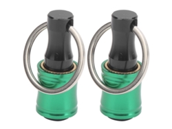 2 Soportes Para Puntas De Destornillador Con Barra De Extensión De Llavero De Liberación Rápida, Aluminio Verde.