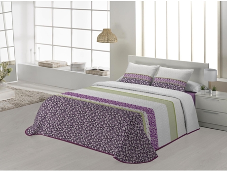 Colcha JVR Lena (Poliéster - Morado - 270 cm)