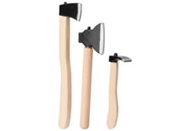Herramientas agrícolas en miniatura con mango de madera y punta de metal, modelo de accesorio para casa de muñecas a escala 1/12.