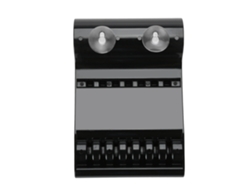 Caja Organizadora De Tijeras De 6 Compartimentos, Plástico, Almacenamiento Para Salón De Belleza, Negro, 20.5x14cm