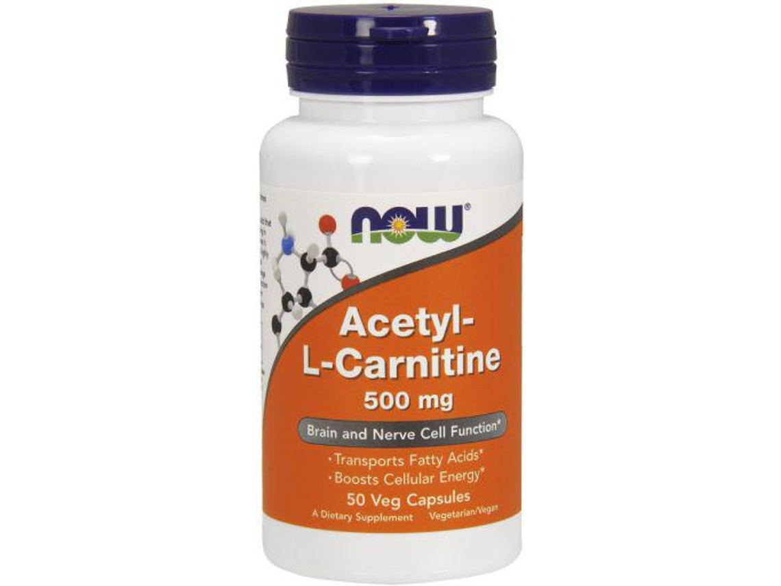Complemento Alimentar NOW FOODS NOW FOODS Acetyl L Carnitine 500 mg Veggie