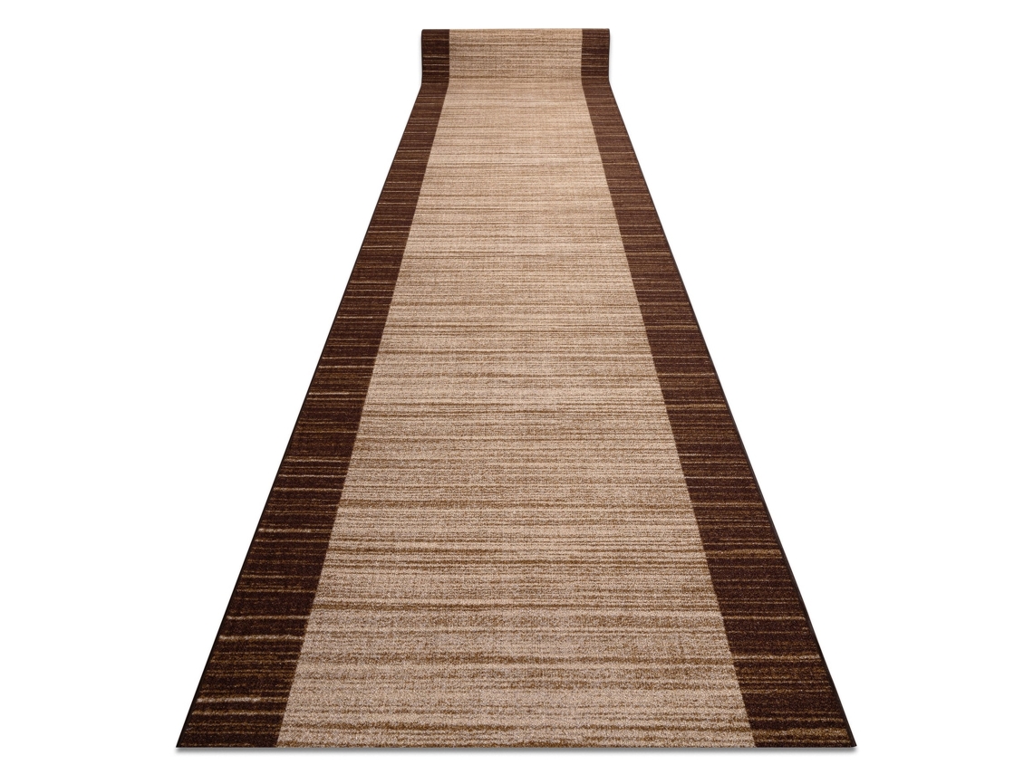 Alfombra de Pasillo con Refuerzo de Goma Streifen 110 cm Marrón