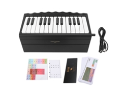 Calendário De Piano Tocável 2025 Com 25 Teclas Bateria Recarregável 1000mah Preto
