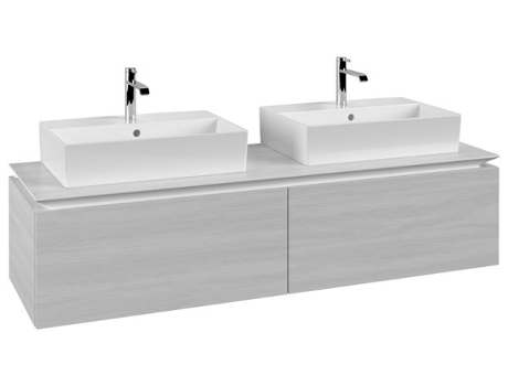 Mueble de tocador Villeroy &amp Boch Legato B676 1600x380x500mm 2 lavabos