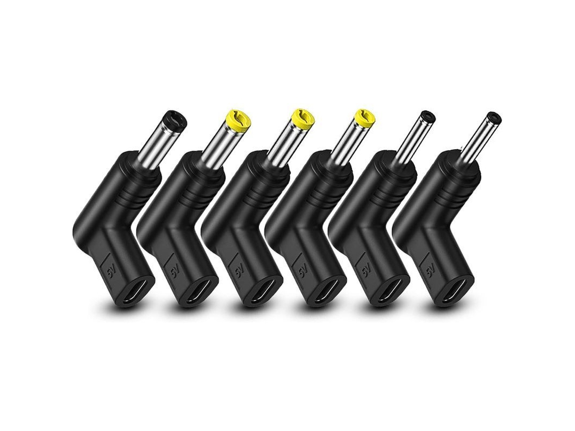 Adaptador Usb-c Hembra A Dc Macho De 5 V Pd De 90 Grados, 6 Modelos Para Portátiles, Routers Y Baterías Externas.