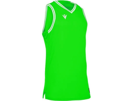 Camiseta de Hombre para Baloncesto MACRON Sin Mangas Freon Verde (3XL)