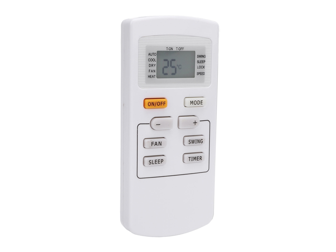 Control remoto para aire acondicionado de fácil acceso y tacto suave
