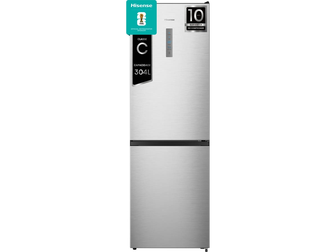 Frigorífico Combi HISENSE RB390N4BCC (No Frost - 186 cm - 304 L - Inox)