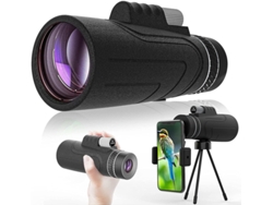 Telescopio monocular 12x50 HD Bak4 Prism IP68 para tiro al blanco, caza, observación de aves, acampada al aire libre, color negro. Bestvite